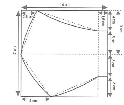 Мужской размер маски.