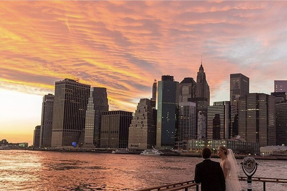 Manhattan view from Brooklyn Heights, New York