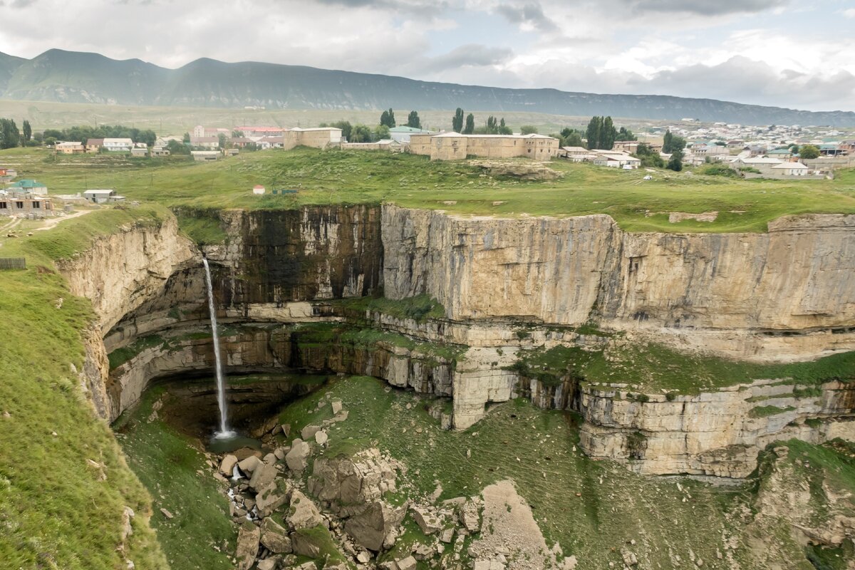 Хунзахское плато Дагестан водопад Тобот