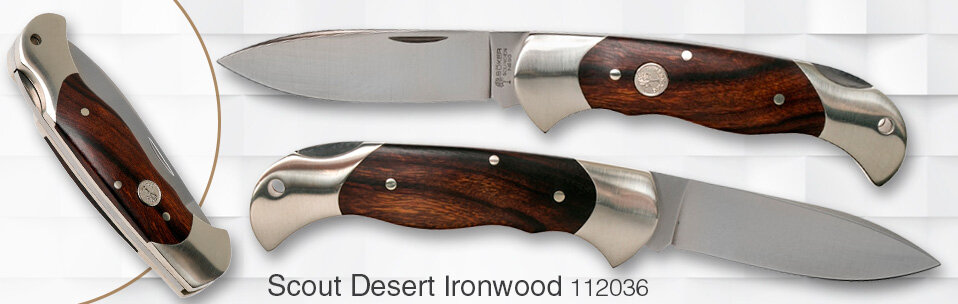 Нож Boker Scout Spearpoint Desert Ironwood 112036