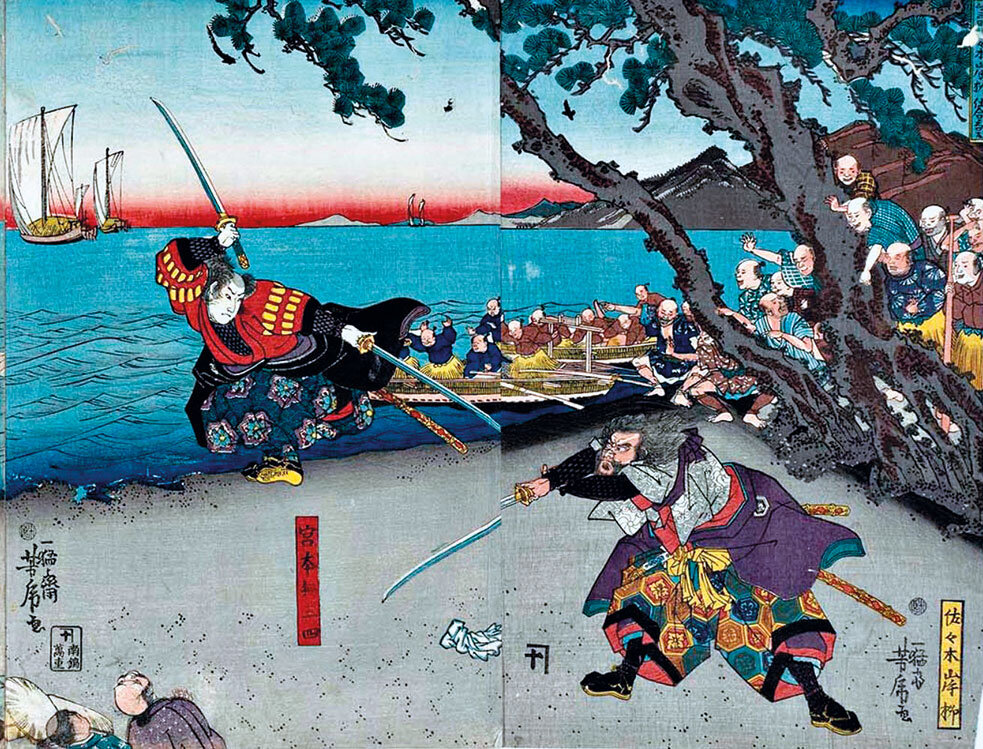 гравюра Миямото Мусаси 