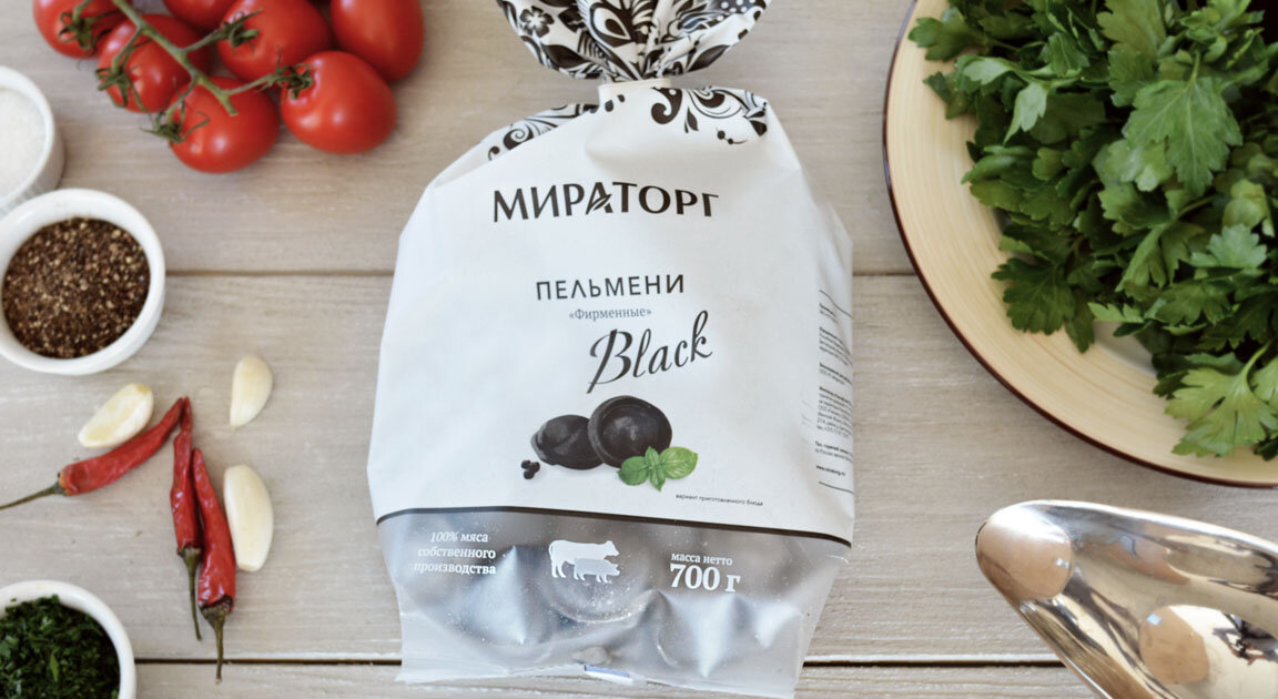 Пельмени «Фирменные» Black, упаковка 700 грамм 