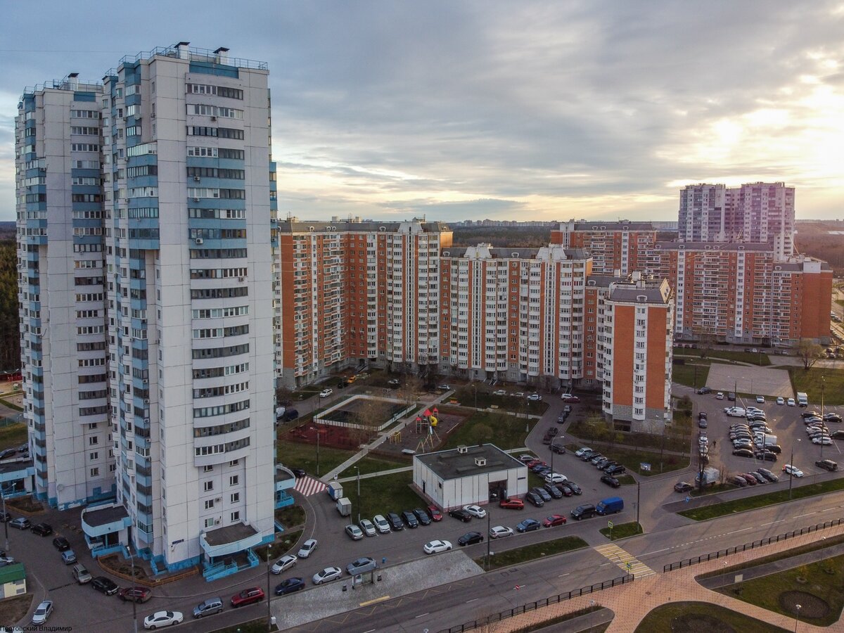 Район Кожухово с высоты. Улица Лухмановская | Кожухово в фотографиях | Дзен