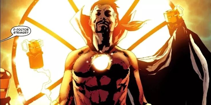 Подобно хорошему вину, Тони Старк хорошеет с возрастом. Он обладает выдающимся умом и проницательностью. Он был способен убедить практически любого правителя иноземного государства. После 2099 году Железный Человек теряет свой железный костюм и становится существом, соединенным с Доктором Стрэнжом в единую, мощную силу.