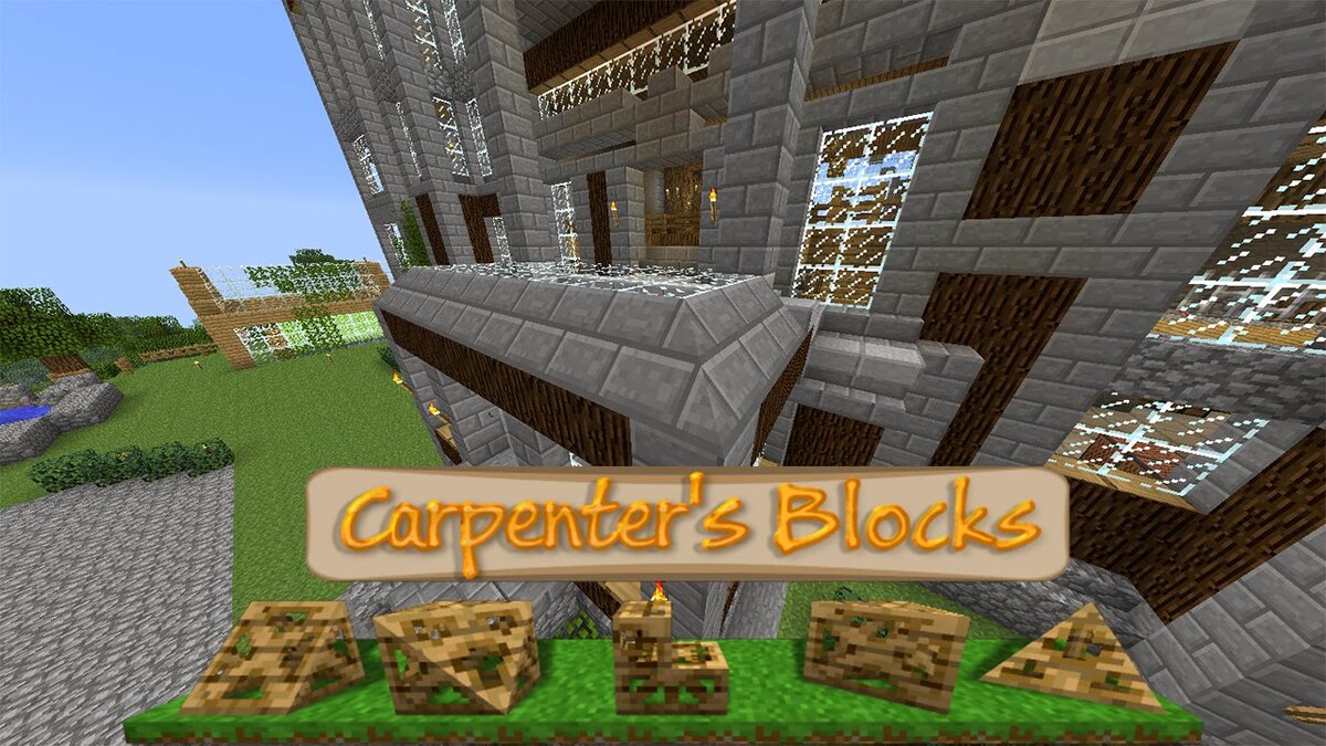 Мод на строительство. Майнкрафт Carpenter's Blocks 1.12.2. Carpenter's Blocks 1.16.5. Карпентер блок 1.12.2. Carpenter's Blocks 1.16.2