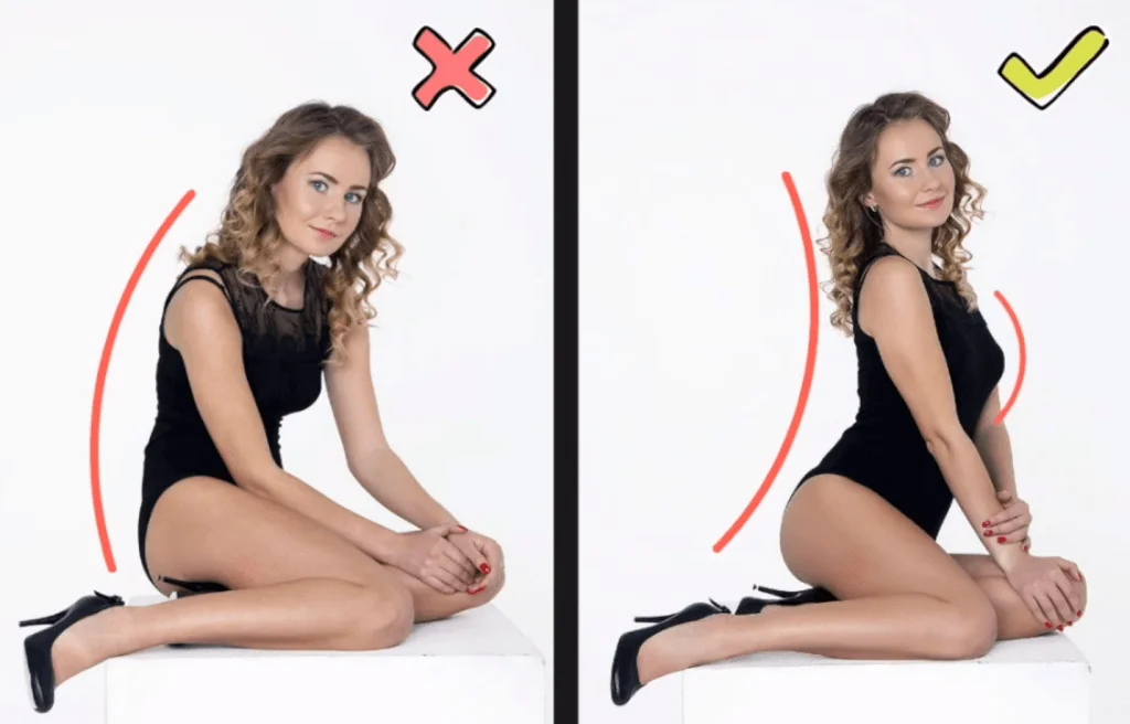 Правильные позы для фотосессии для девушек стоя