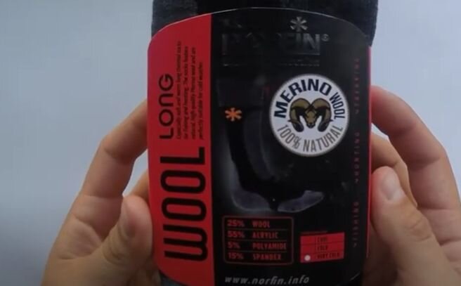 Упаковка термоносков Norfin Wool Long 