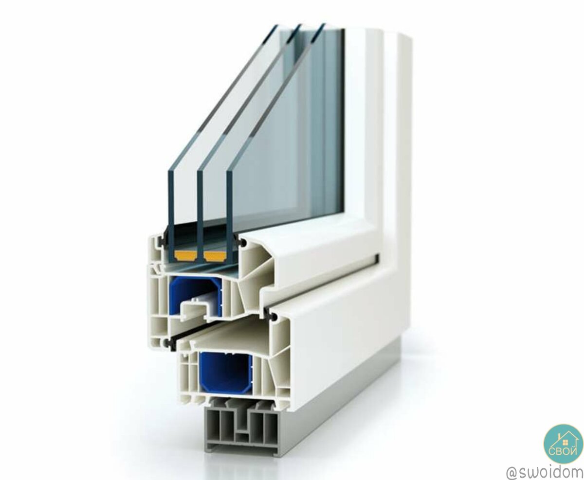 Сечение пластикового окна