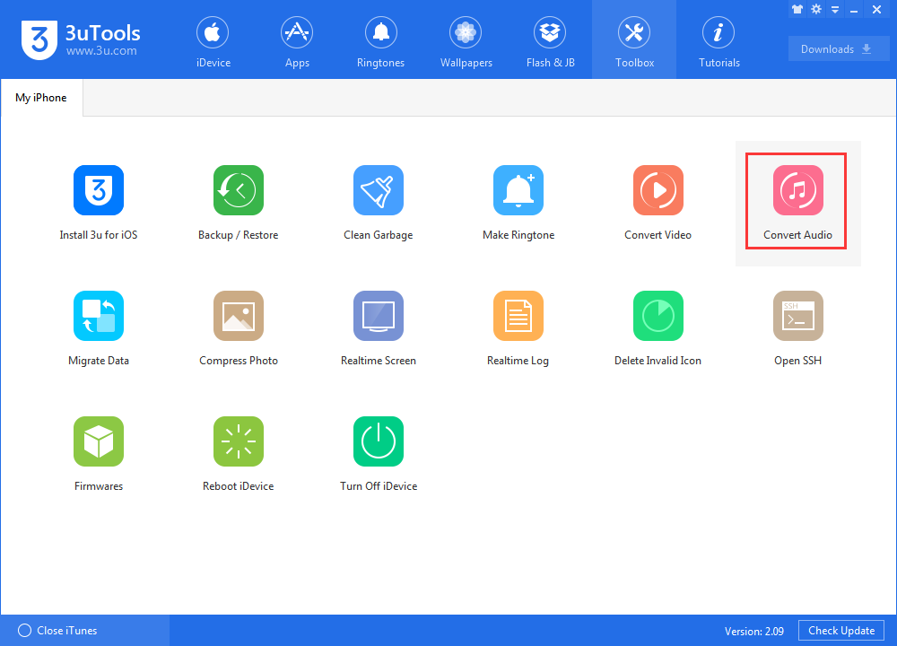 Функционал 3uTools 