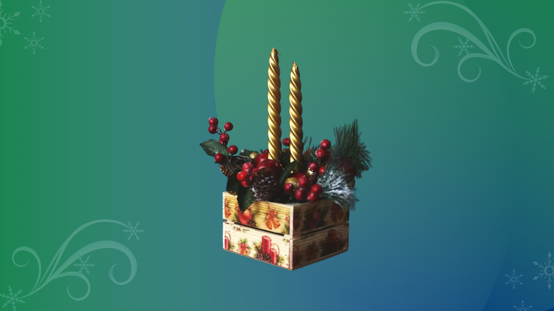 Мастер-класс от "Микрос": Новогодний декор свечи своими руками | Новый год