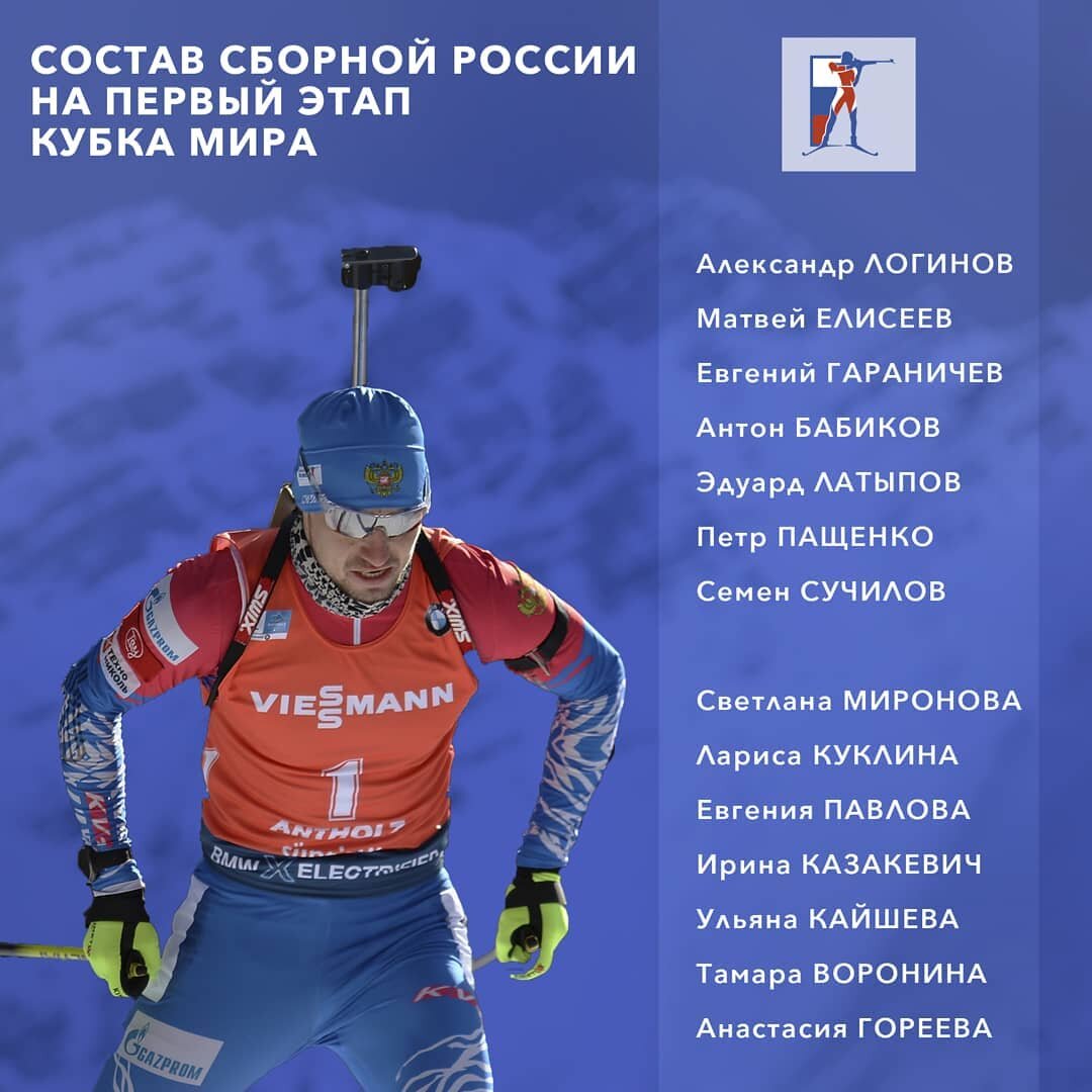Состав сборной. Источник фото: instagram.com/russianbiathlon/