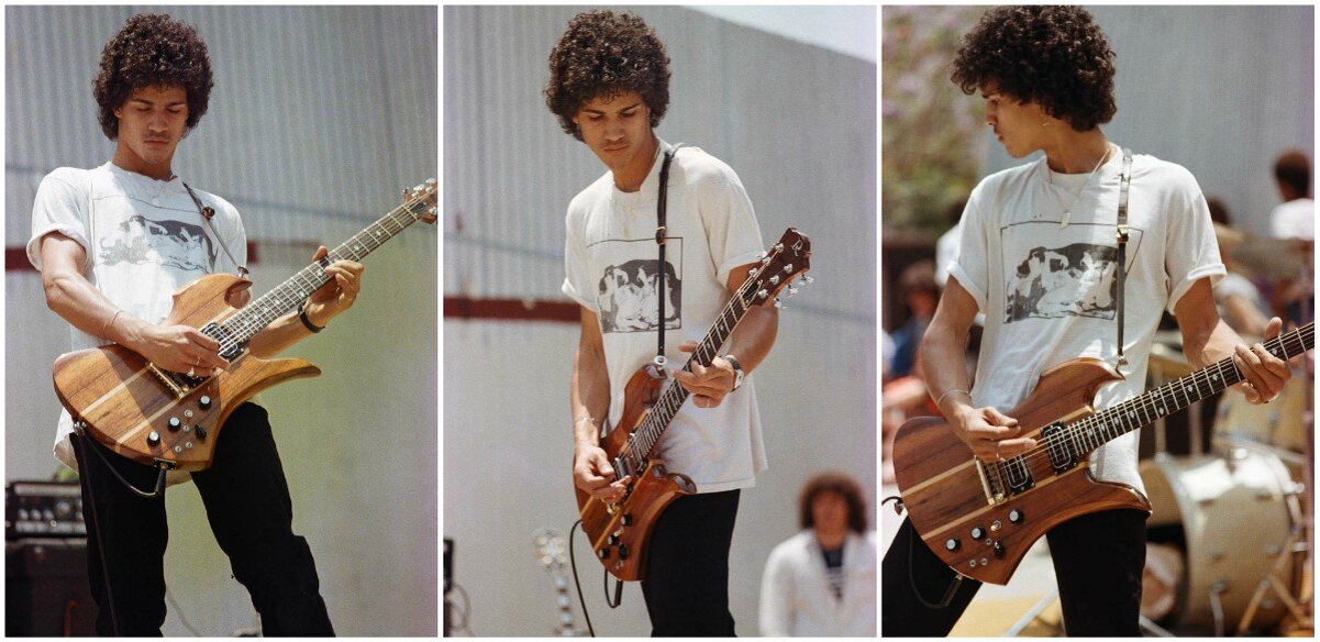 Солу Хадсону, более известному как Слэш, было 17 лет, когда эти фотографии были сделаны в средней школе Фэрфакс в Лос-Анджелесе в 1982 году.