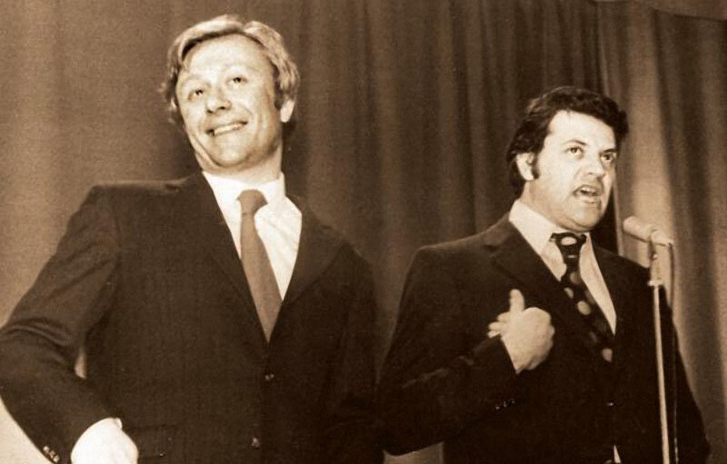 Андрей Миронов и Александр Ширвиндт во время выступления