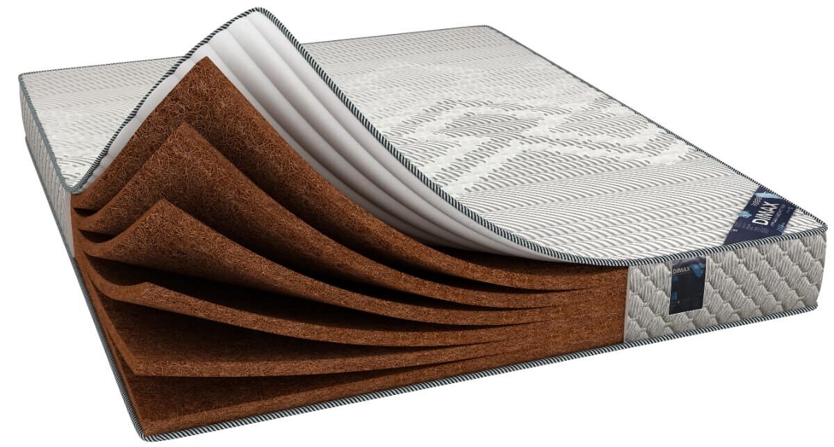 Матрас высотой 19 см: Кокос 6 слоев по 3 см