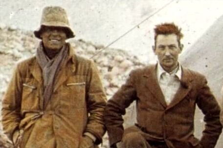 Ирвин и Мэллори  в начале экспедиции 1924 года