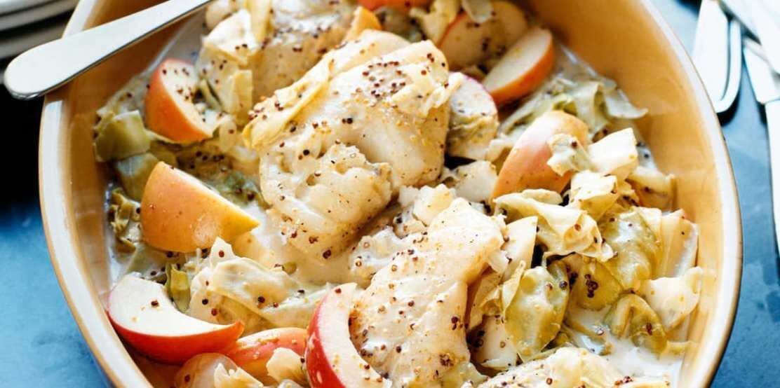 ТРЕСКА С ЯБЛОКОМ И КАПУСТОЙ