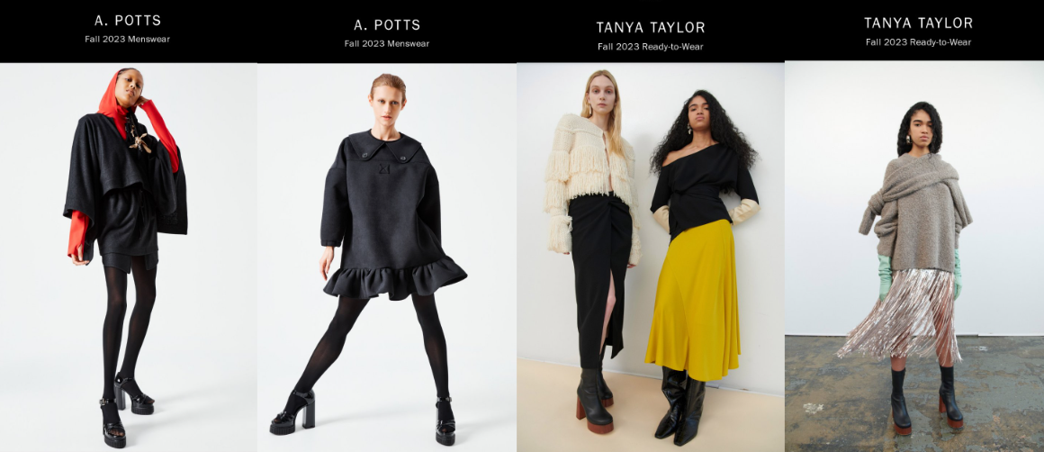 Фото из приложения VOGUE Runway. Коллаж автора