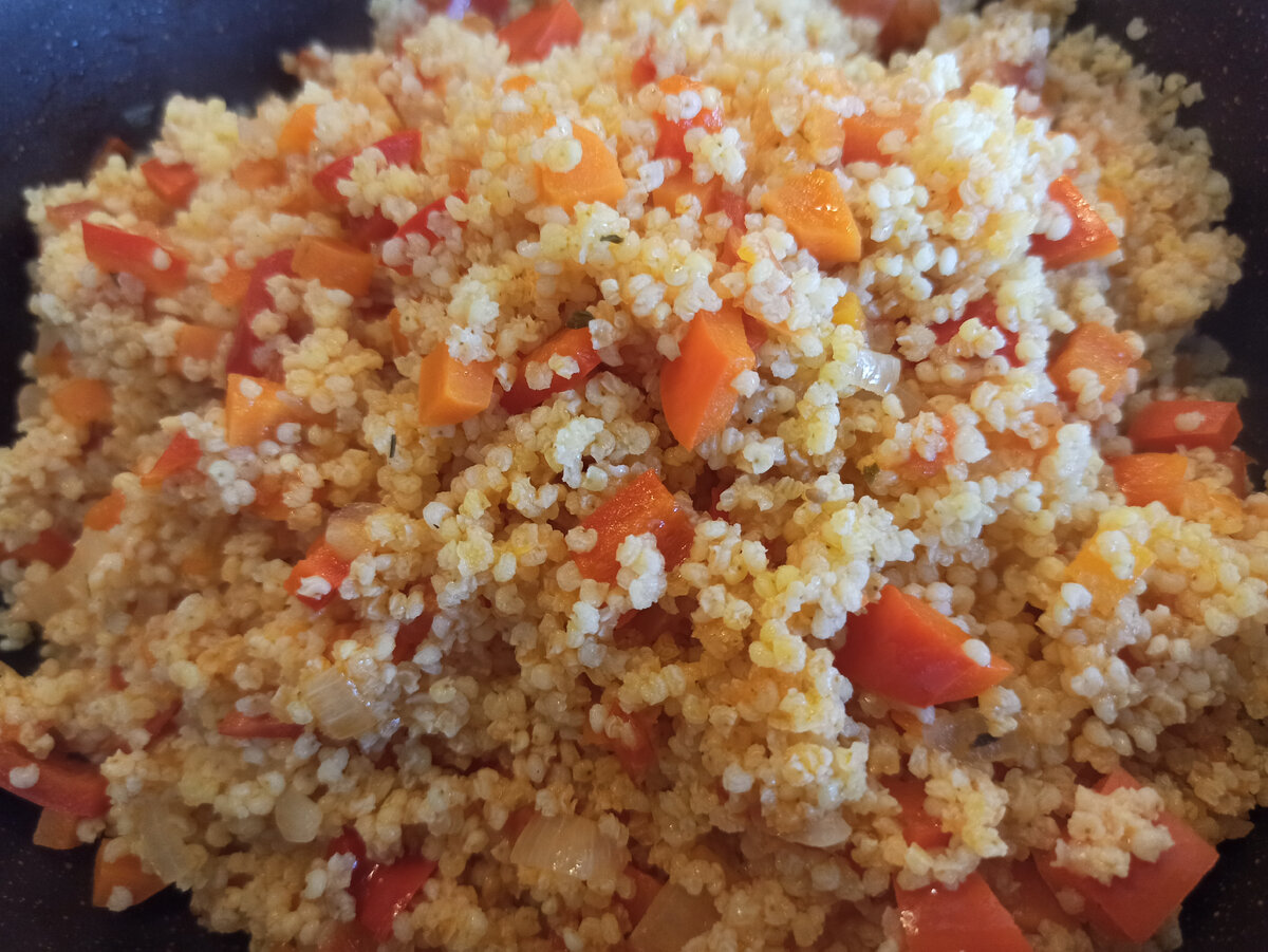 Пшено с овощами