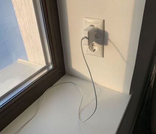 Розетка в откосе - идеальное решение 