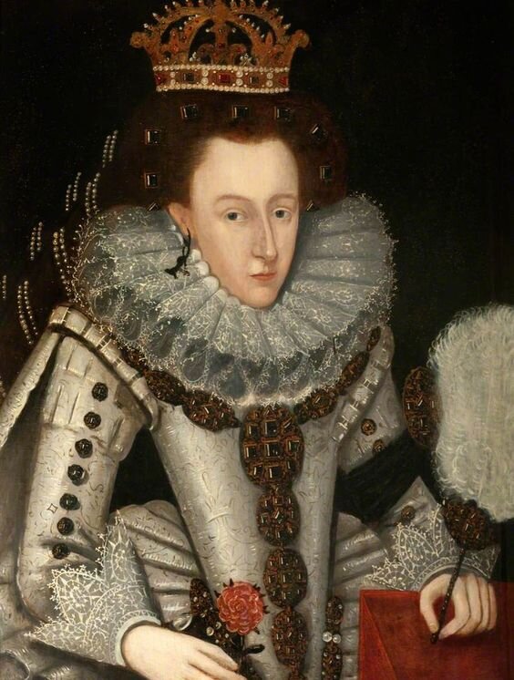 Queen Anne of Denmark (1574–1619). Cornelius Johnson (1593–1661) (attributed to). Королева Дании Анна (1574–1619). Корнелиус Джонсон (1593–1661) (приписывается).