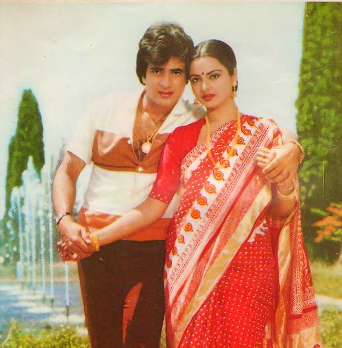 На фото Джитендра и Рекха.