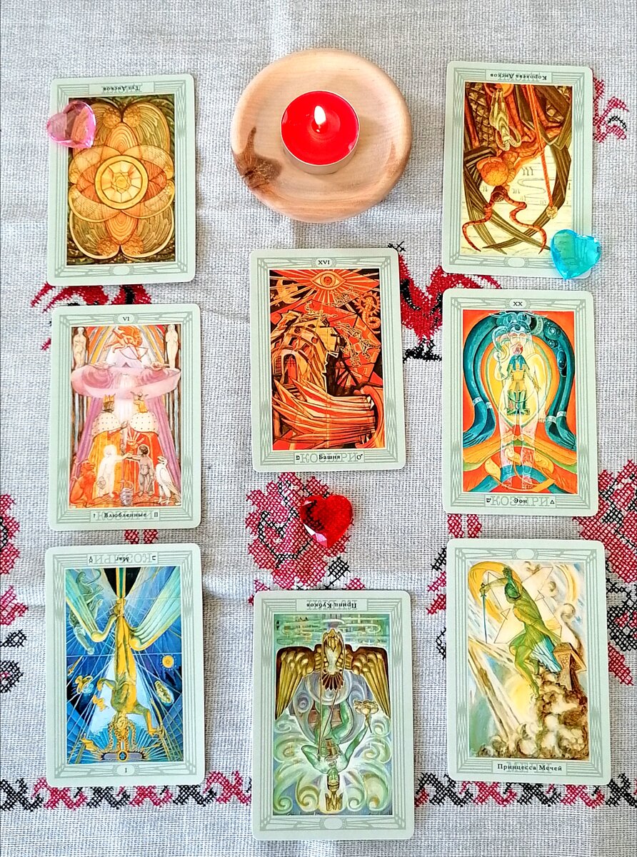 Расклад "Вокзал для двоих" на Таро Тота