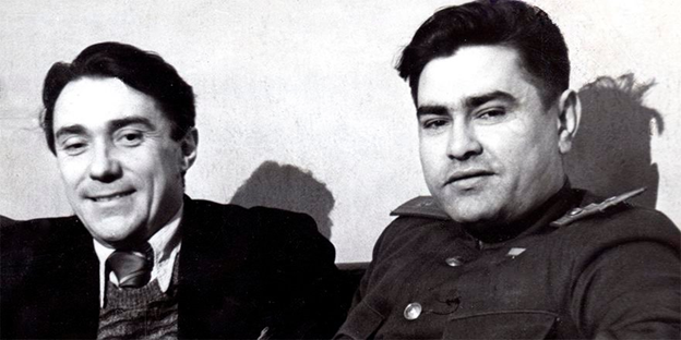 Алексей Маресьев и Борис Полевой