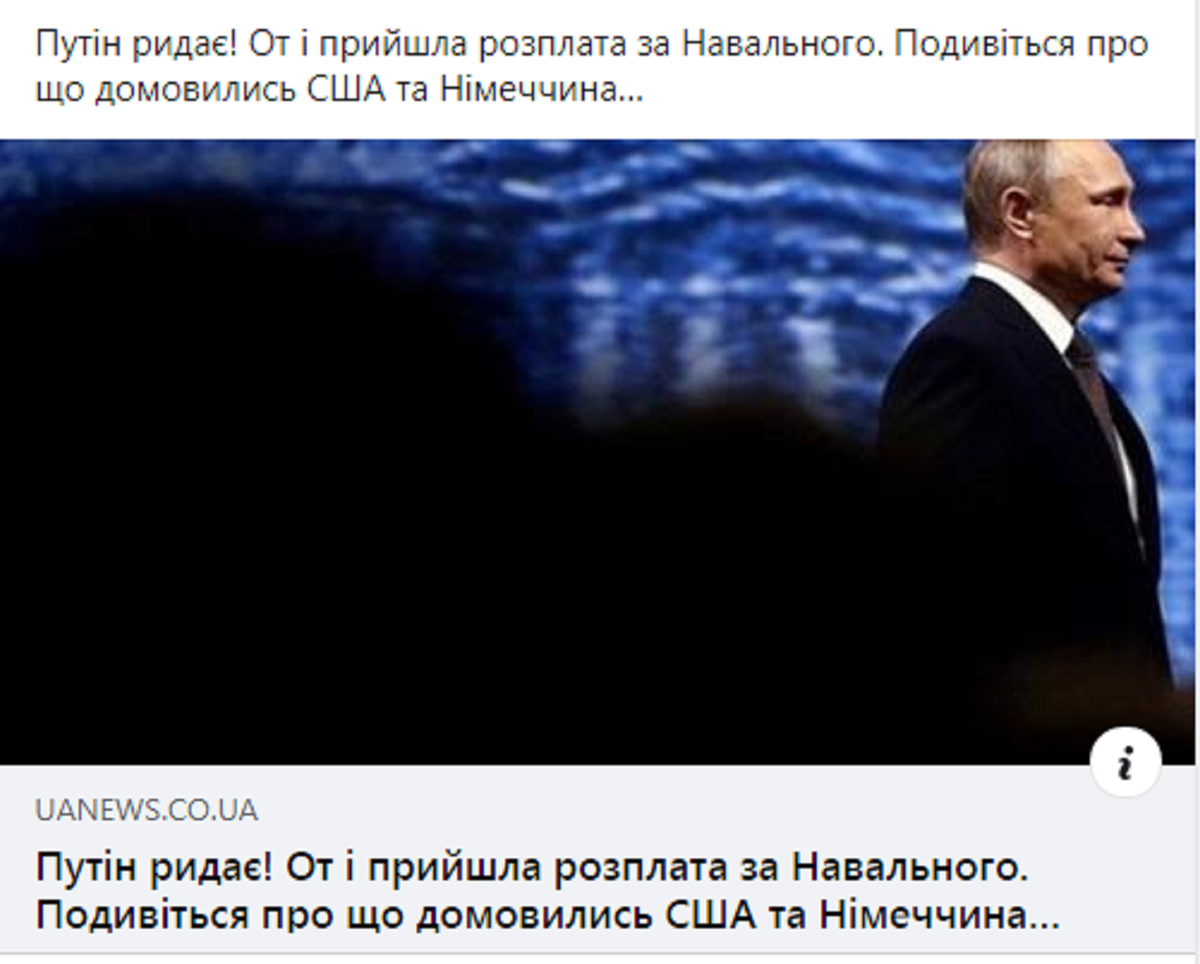 скриншот из украинских СМИ.