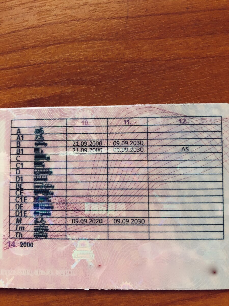 Это новые права мужа, выданные 09 сентября. 