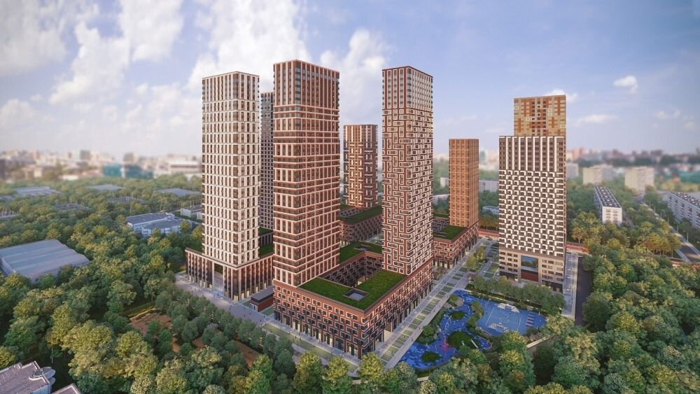 Современный жилой комплекс от застройщика Level Group на Амурской улице в Москве