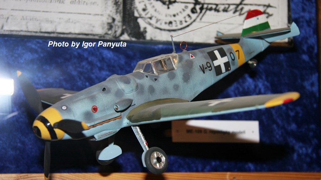 Мессершмитт Bf 109G с символами ВВС Венгрии времён Второй Мировой войны