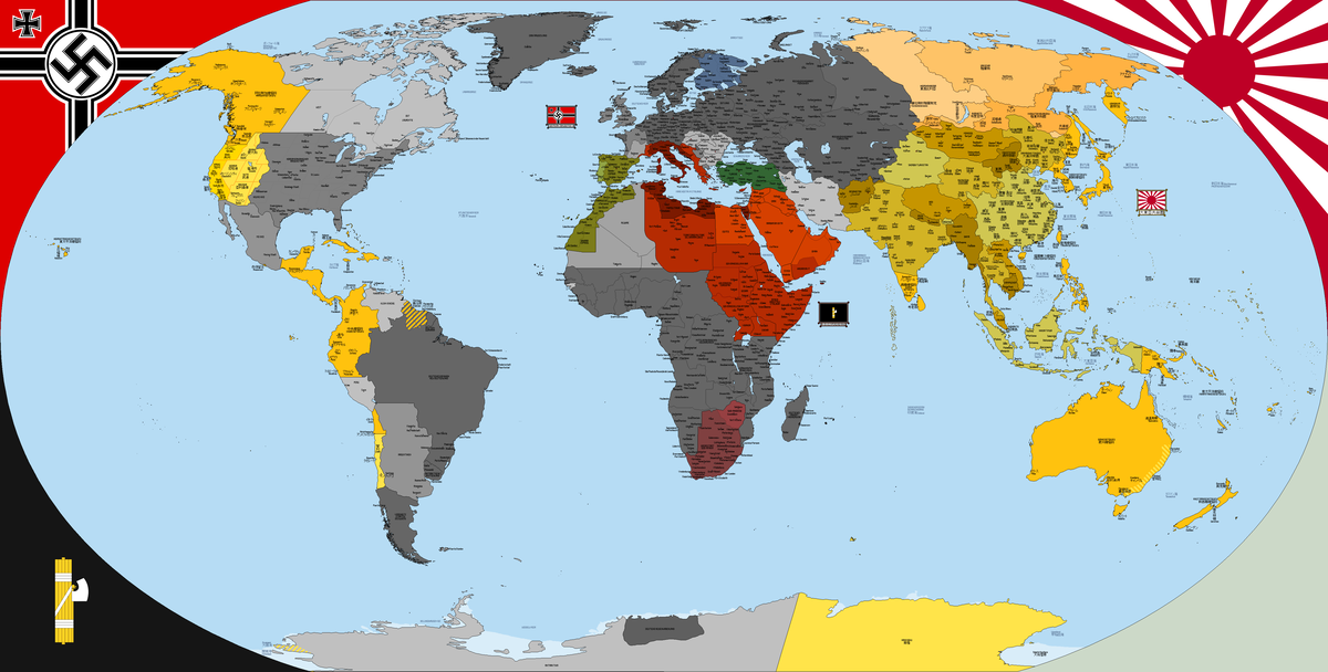 Карта третьего рейха 1945