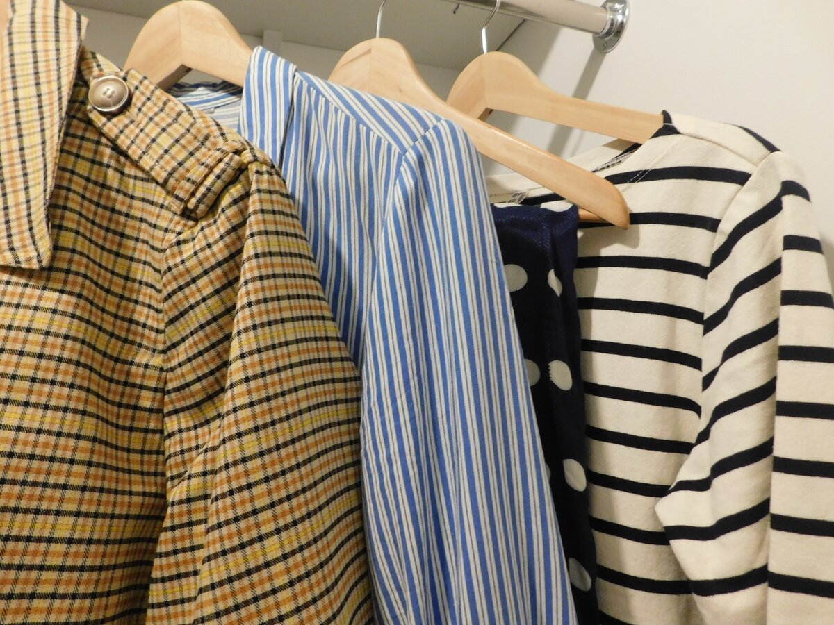 фото пример моих любимых принтов (горох, полоска, клетка) 