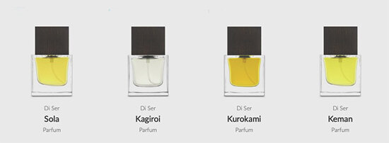 Строгие флаконы Di Ser via luckyscent