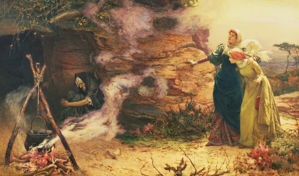 Эдвард Фредерик Брютнол. Визит к ведьме, 1882