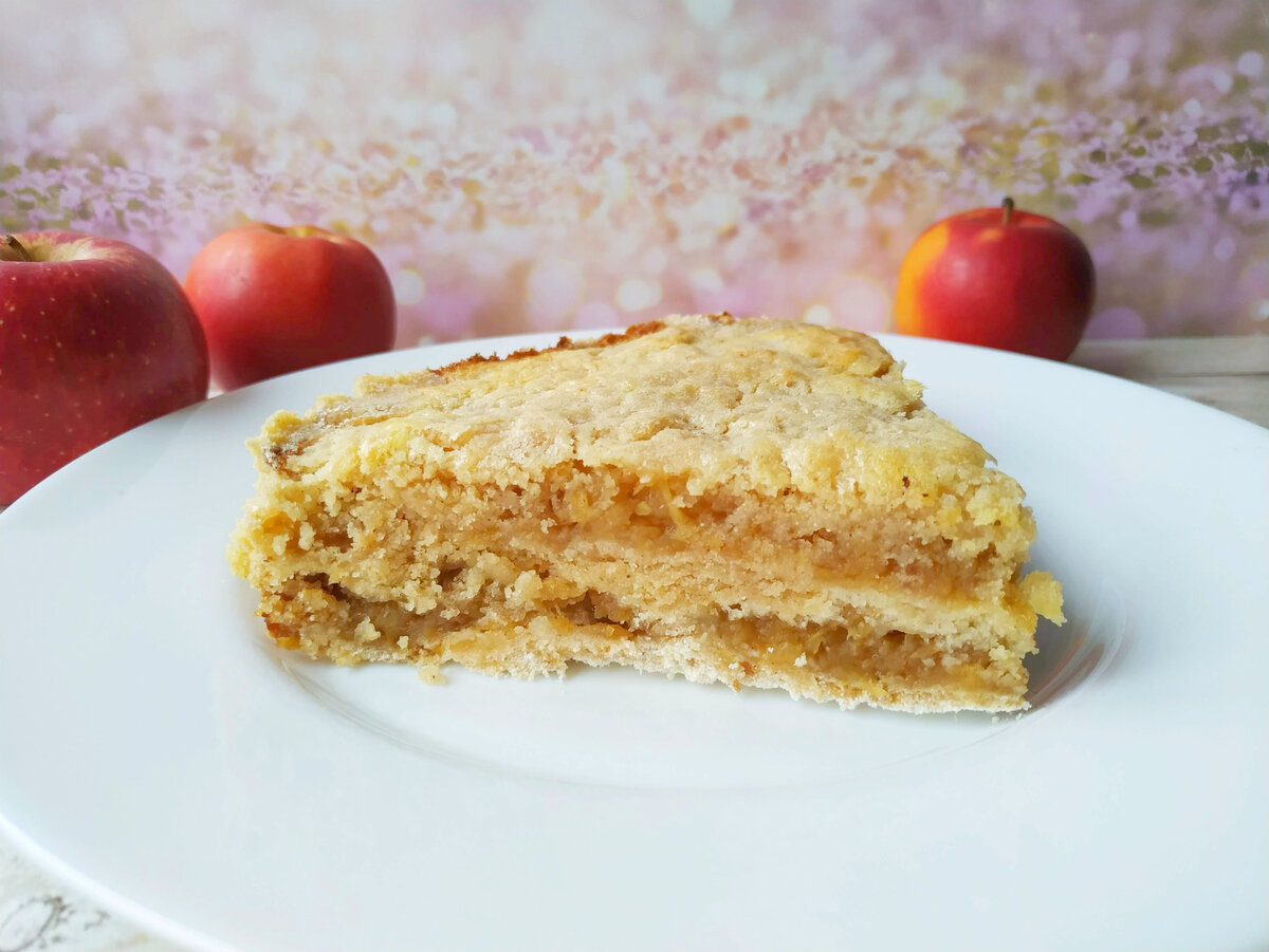 Восхитительный яблочный пирог без замеса теста! Светлана Аниканова