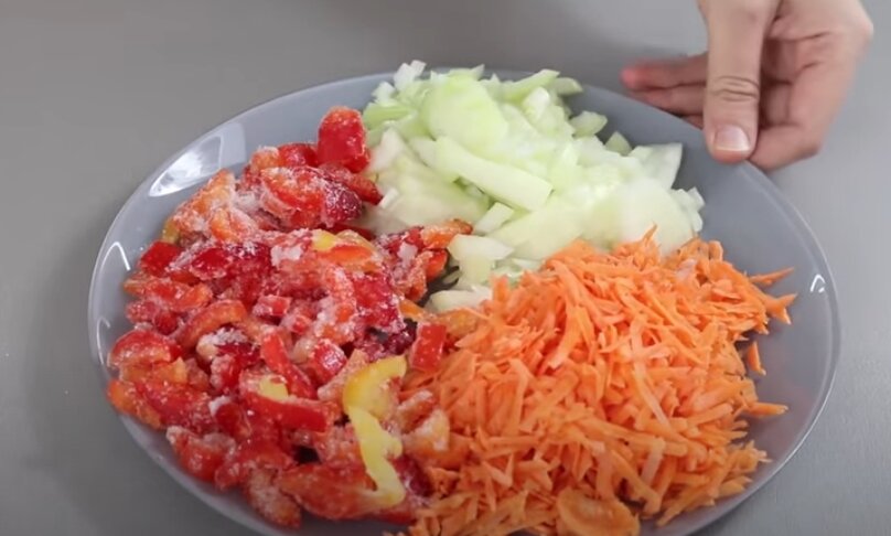 Подготавливаем овощи