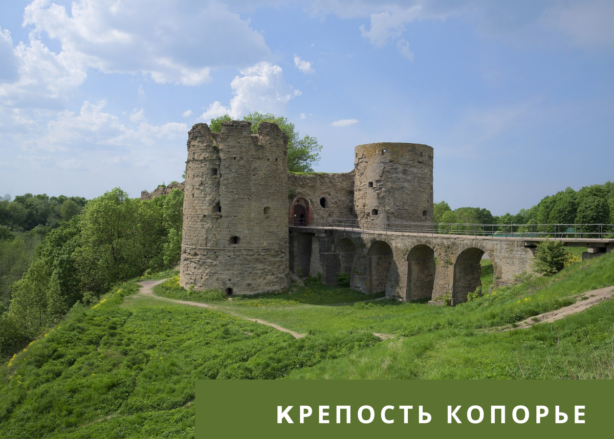 Фото из фотостока Яндекс, крепость Копорье, наши дни.