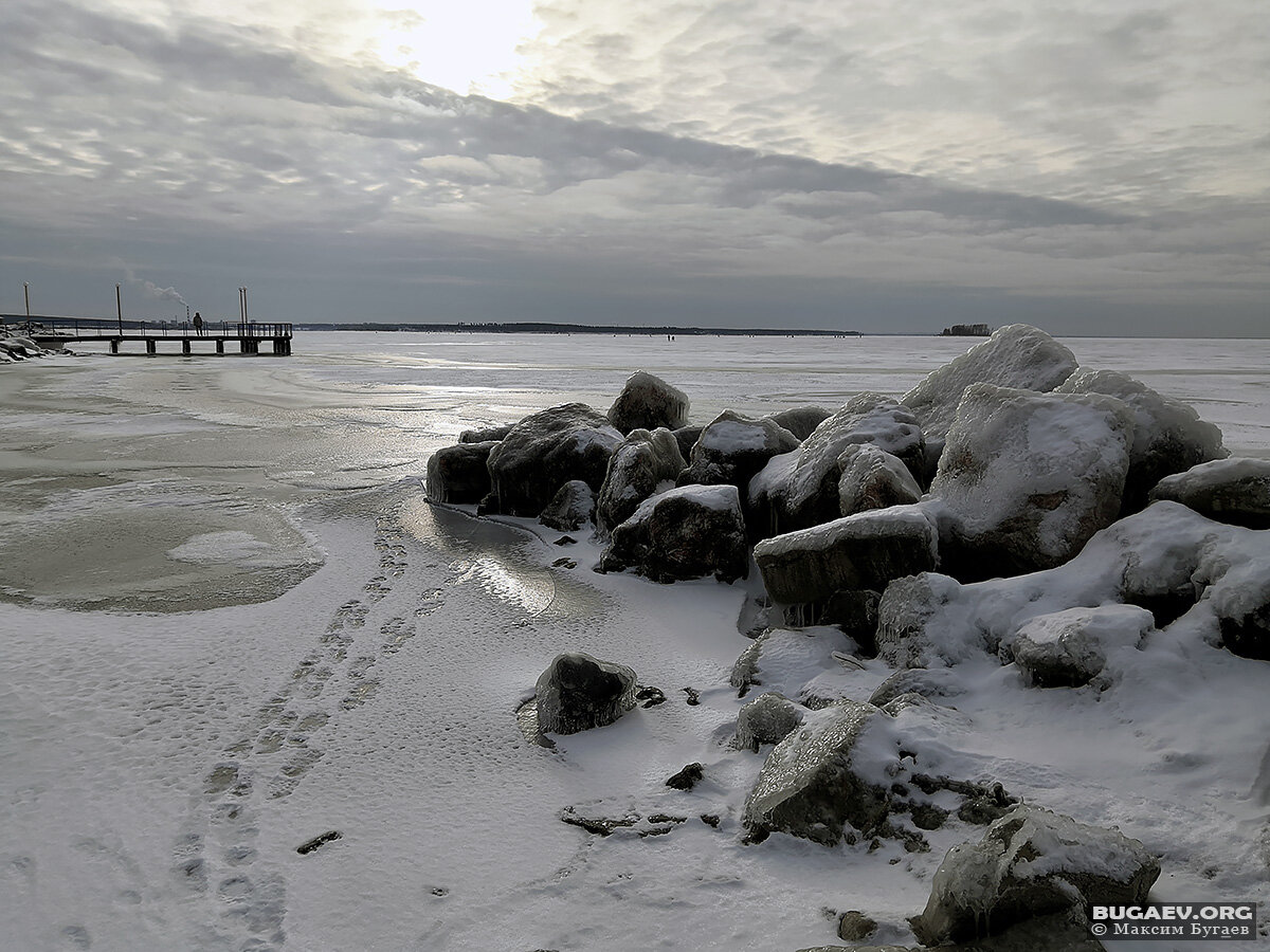 на море зимой