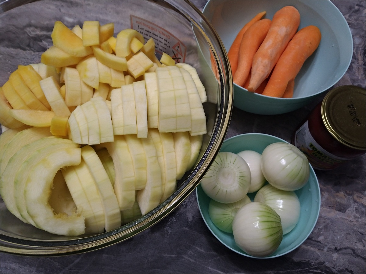 Продукты для кабачковой икры