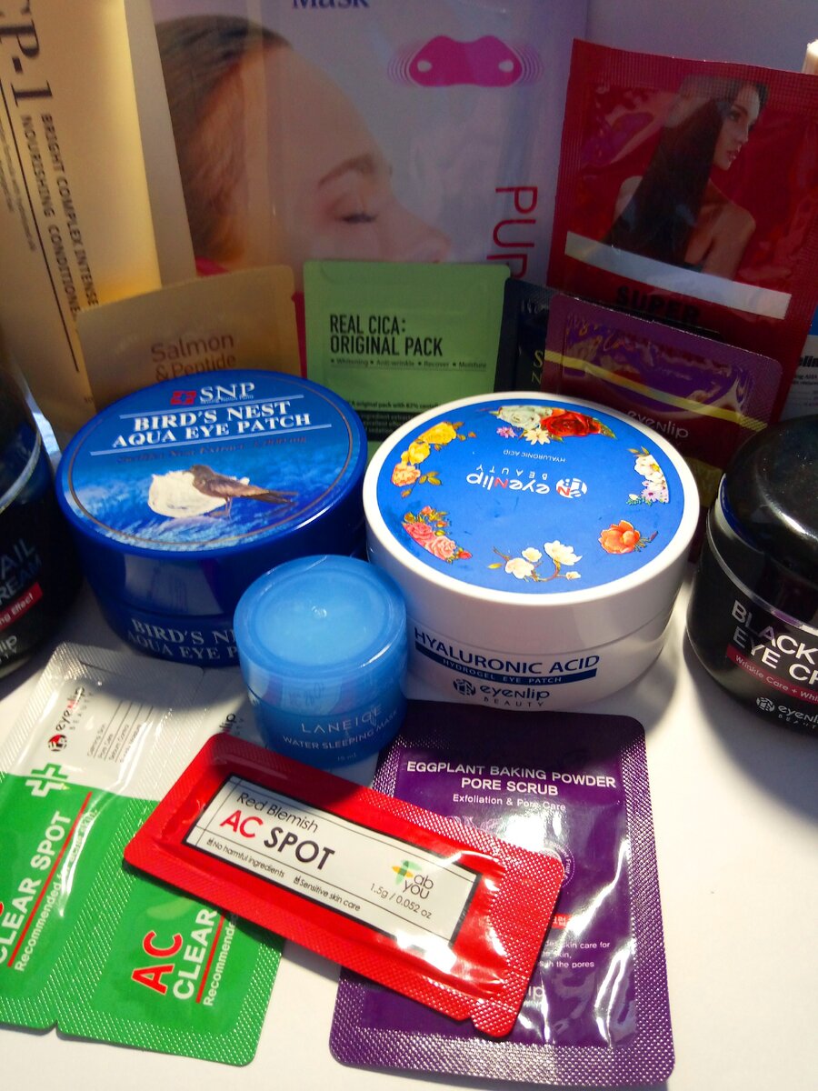 небольшая часть моих корейских уходовых средств