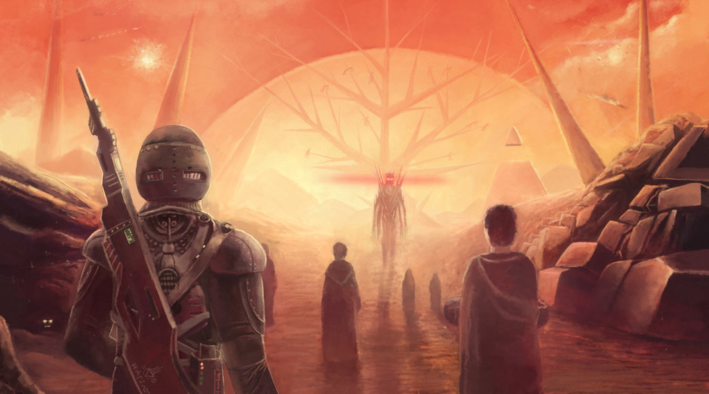 иллюстрация к Гипериону из журнала Мир Фантастики. Дилогия рекомендуется к прочтению