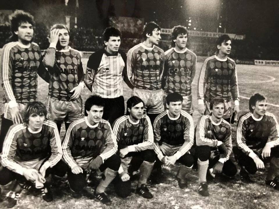 «Днепр» после «золотого матча» с «Жальгирисом», 1988 год / footballinussr.fmbb.ru