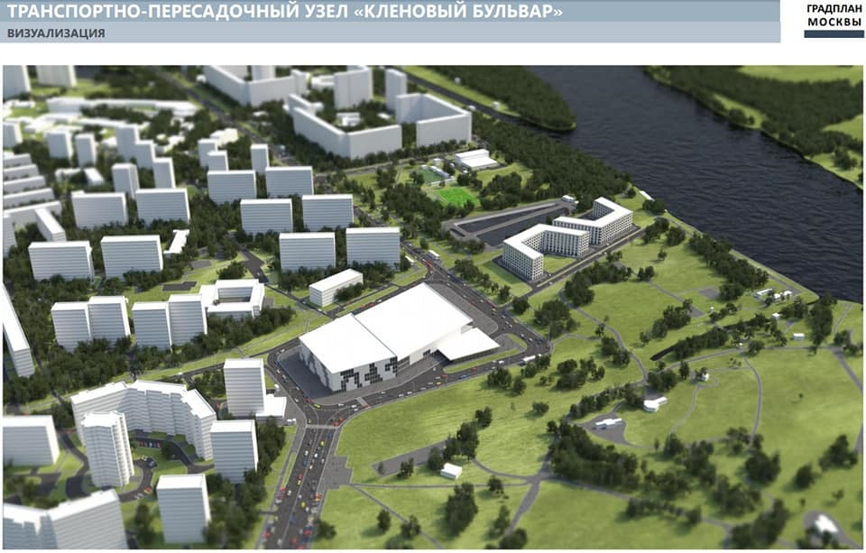 Проект плана пересадки между станциями кленовый бульвар