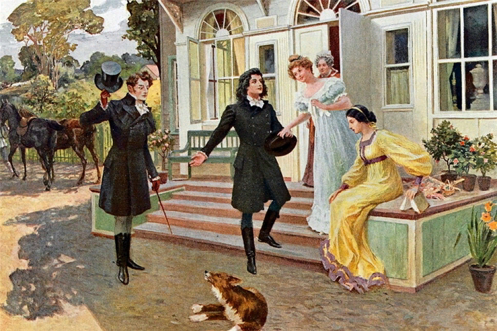 иллюстрация к роману в стихах "Евгений Онегин" найдена на просторах интернета