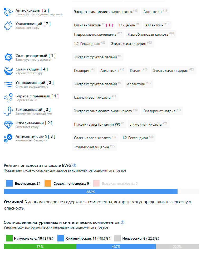 Состав Some By Mi AHA BHA PHA 30 Days Miracle Toner