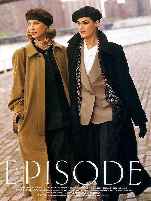 1. Christy Turlington and Yasmin Le Bon for Episode, 1992.