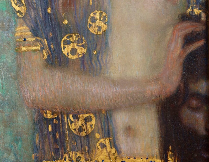 Деталь картины Юдифь и голова Олоферна (1901), Густав Климт