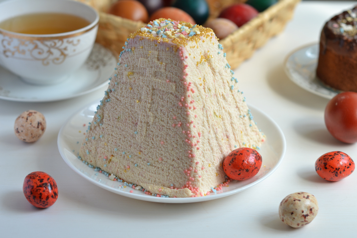 Творожная пасха с желатином 