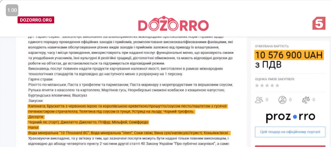 Dozorro - это майт, который мониторит государственные закупки. А Prozorro _ это и есть официальный сайт госзакупок Украины.